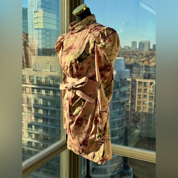 🆕 BRONX & BANCO 🧿 NWOT Noel Sakura Long Sleeve Mini Dress - Size S / US 4 - Picture 7 of 16